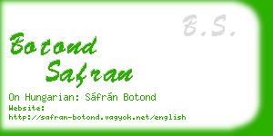 botond safran business card